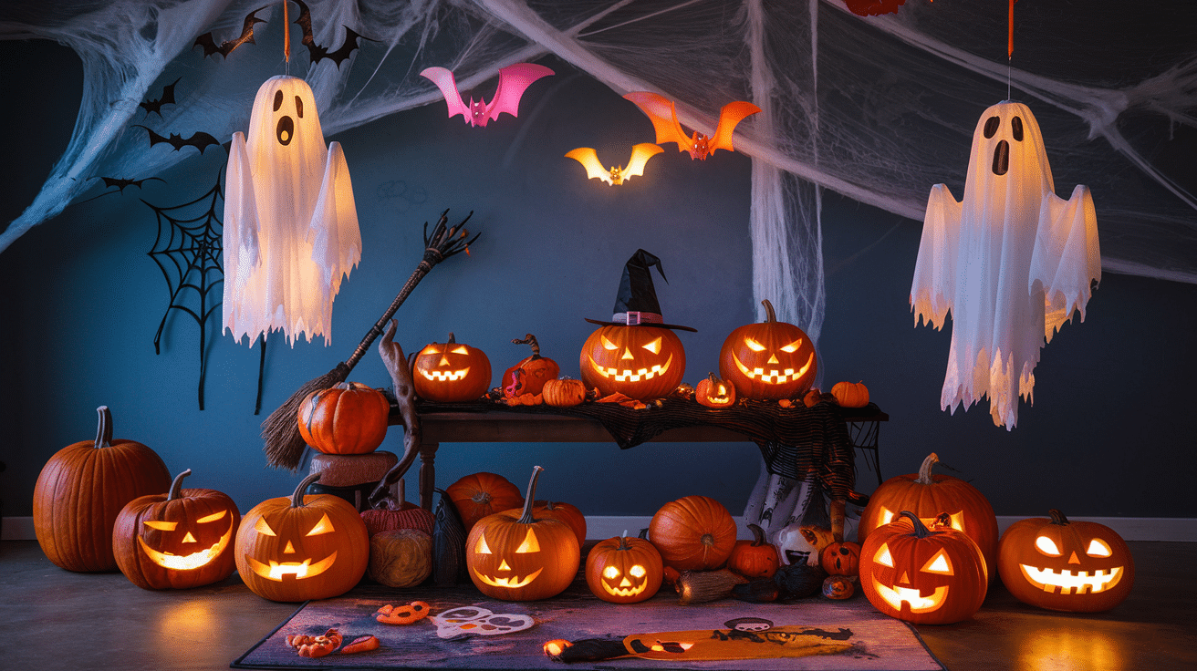 a-photo-of-a-playful-yet-spooky-indoor-halloween-decorations